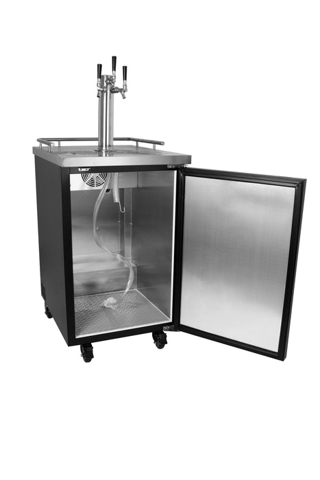 Kegco 24" Freestanding Beer Dispenser with Air-Cooled Draft Tower