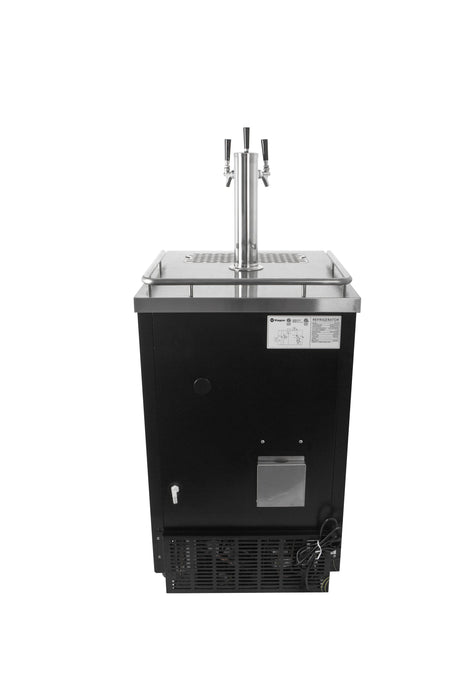 Kegco 24" Freestanding Beer Dispenser with Air-Cooled Draft Tower