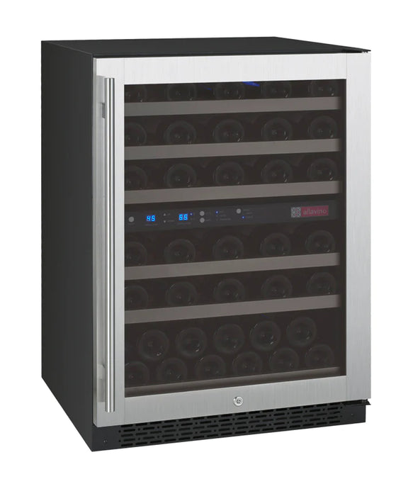 Allavino 24" Wide FlexCount II Tru-Vino 56 Bottle Dual Zone Wine Refrigerator