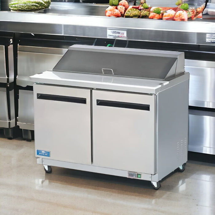 Arctic Air AST48R | 48" Wide 2 Door Sandwich Prep Table