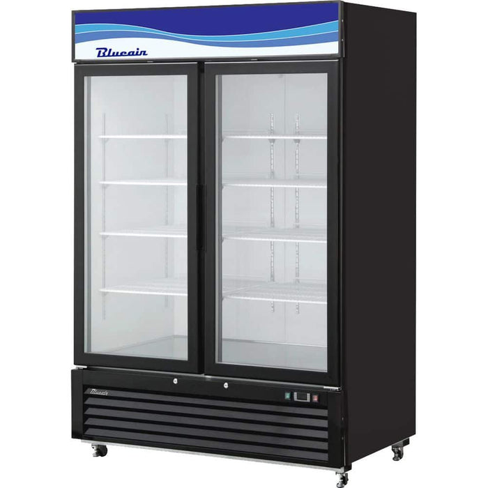 Blue Air BKGF49B-HC | 54" Wide 1 Swing Door Black Merchandiser Freezer