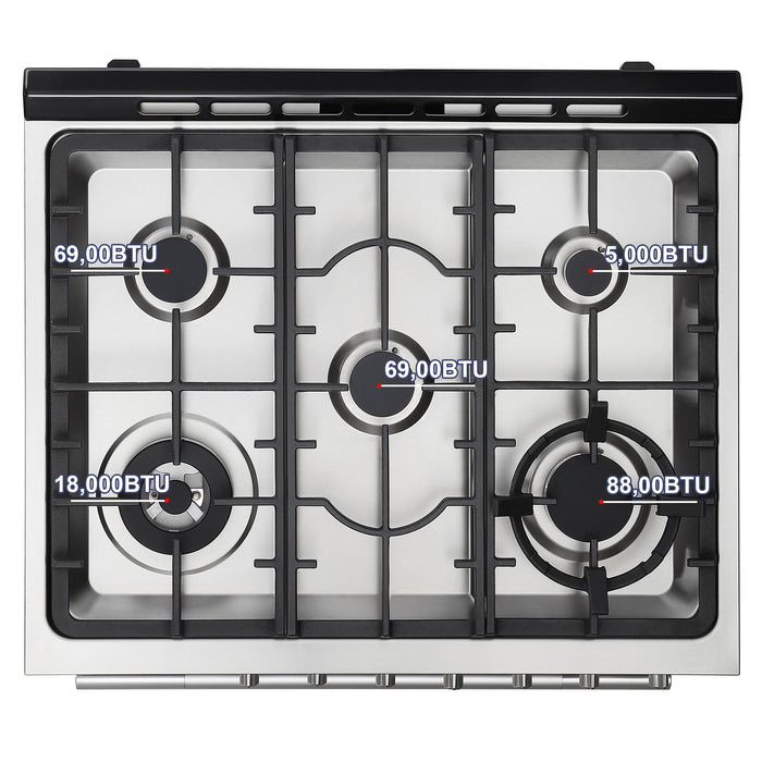 Empava 30 Inch Freestanding Range Gas Cooktop And Oven  30GR06