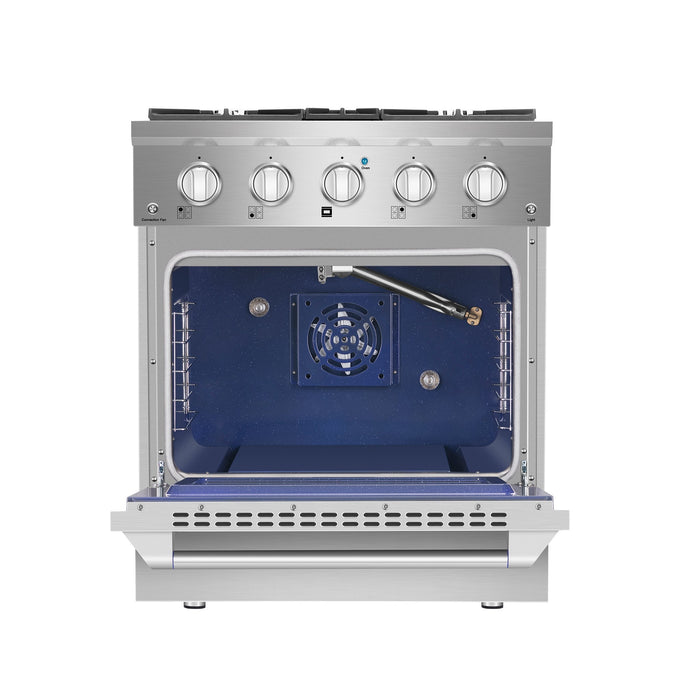 Empava 30 in. Pro-Style Slide-In Single Oven Gas Range 30GR07