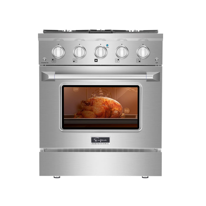 Empava 30 in. Pro-Style Slide-In Single Oven Gas Range 30GR07