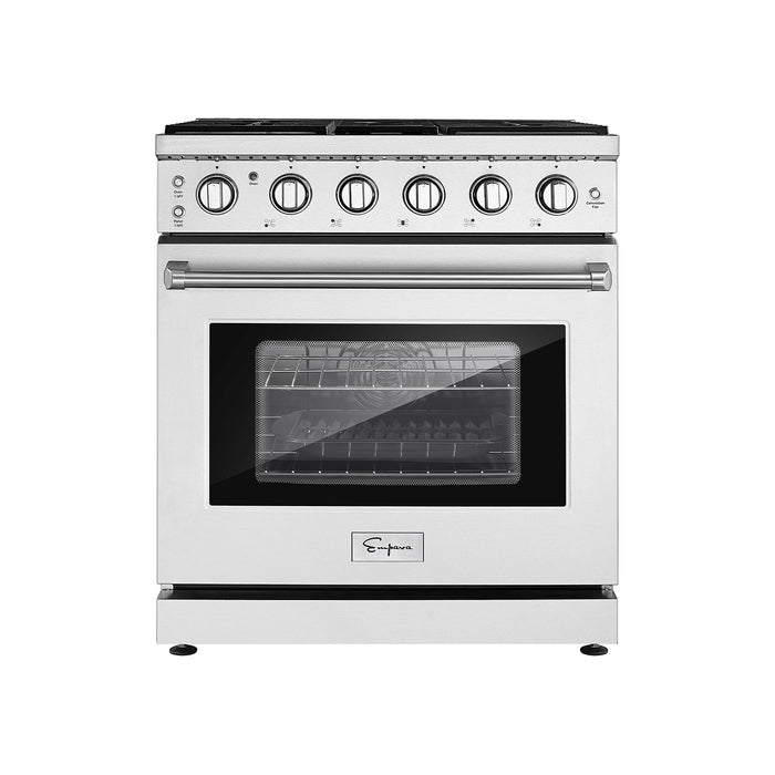 Empava 30 In. Pro-Style Slide-in Single Oven Gas Range 30GR10