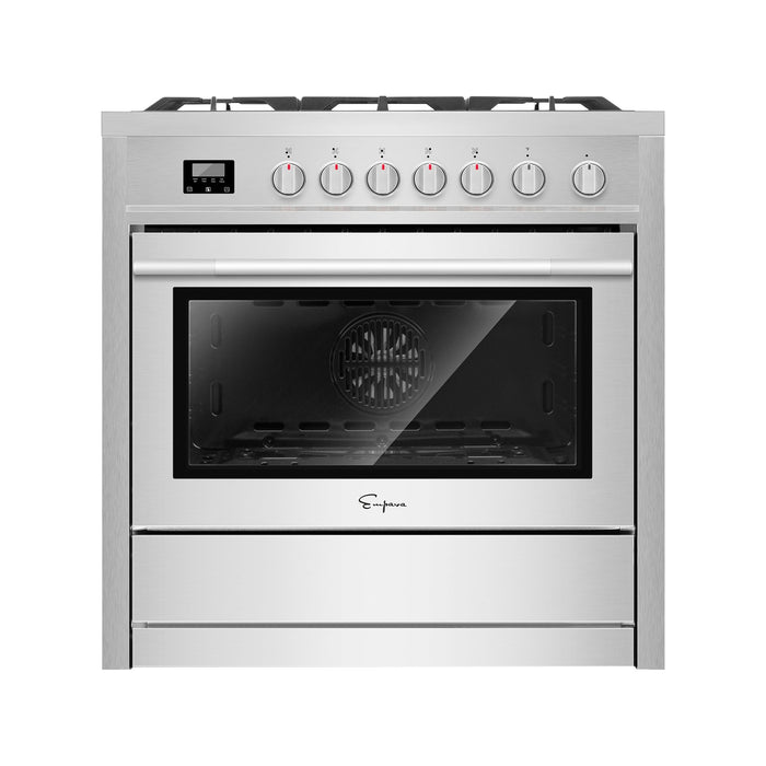 Empava 36 Inch Freestanding Range Gas Cooktop And Oven  36GR01