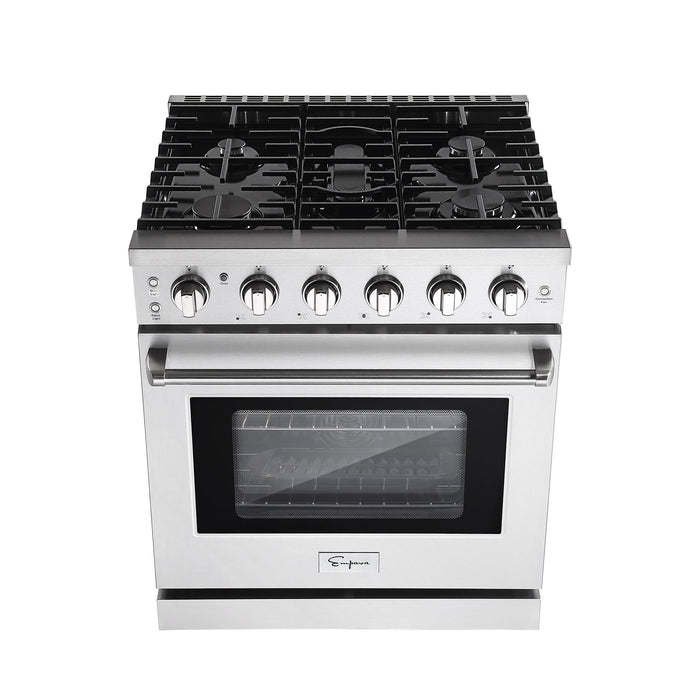 Empava 30 In. Pro-Style Slide-in Single Oven Gas Range 30GR10