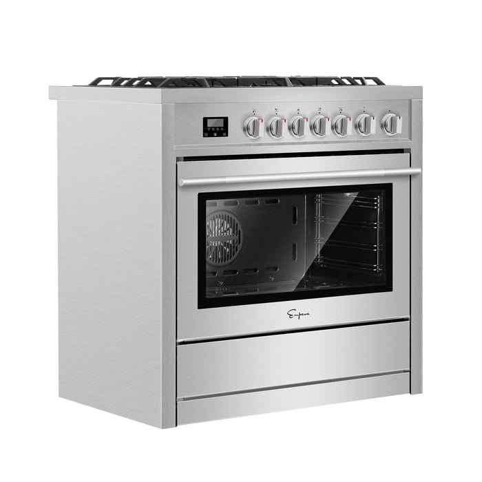 Empava 36 Inch Freestanding Range Gas Cooktop And Oven  36GR01