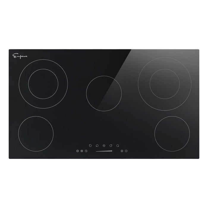 Empava 36 Inch Black Electric Radiant Cooktop 36REC14