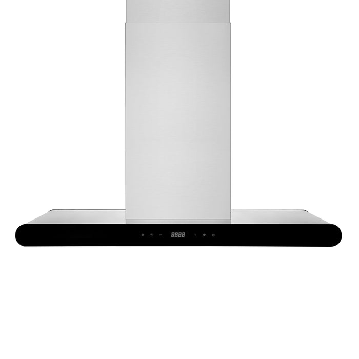 Empava 36 in. 400 CFM Island Wall Mount Ducted Range Hood 36RH10