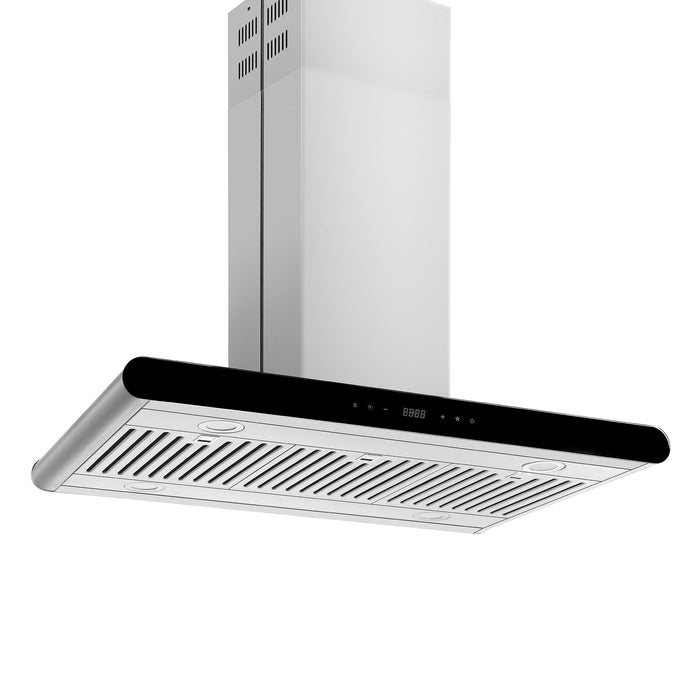 Empava 36 in. 400 CFM Island Wall Mount Ducted Range Hood 36RH10