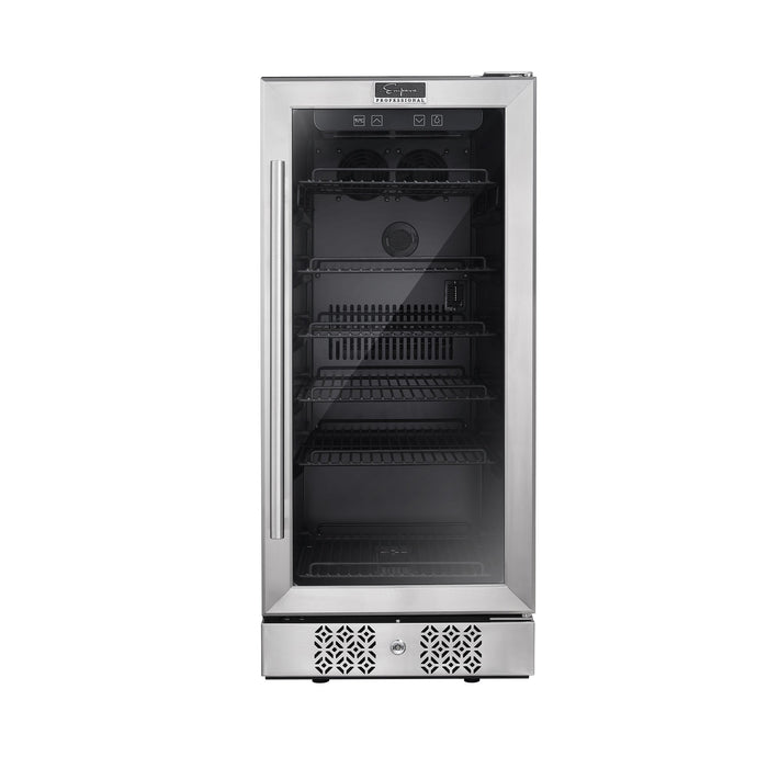 Empava 15 Inch Wine Cooler Undercounter 3cu.ft 84 Cans Mini Fridge BR01S