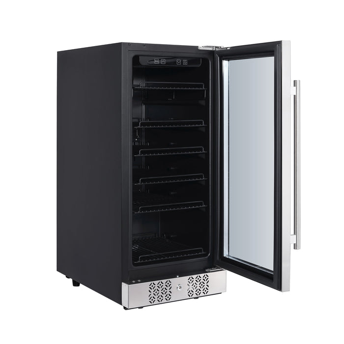 Empava 15 Inch Wine Cooler Undercounter 3cu.ft 84 Cans Mini Fridge BR01S