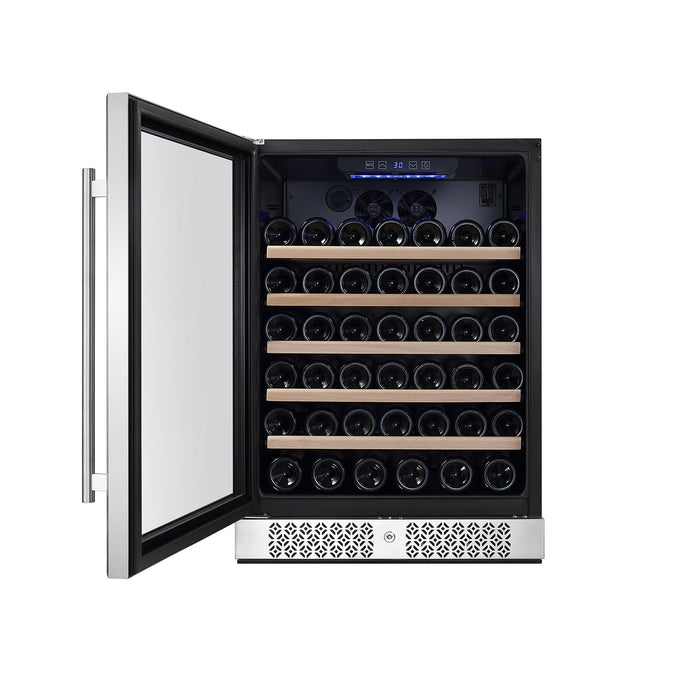 Empava 24 Inch Wine Cooler Wine Fridge 52 Bottles WC03S