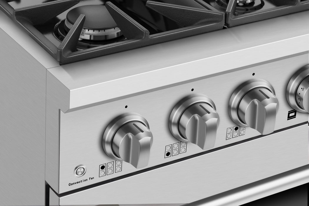 Empava 36 In. Pro-Style Slide-In Single Oven Gas Range 36GR08