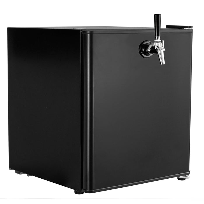 Kegco 17" Countertop Compact Carbonated Water Single Tap Mini Kegerator With Keg - Black