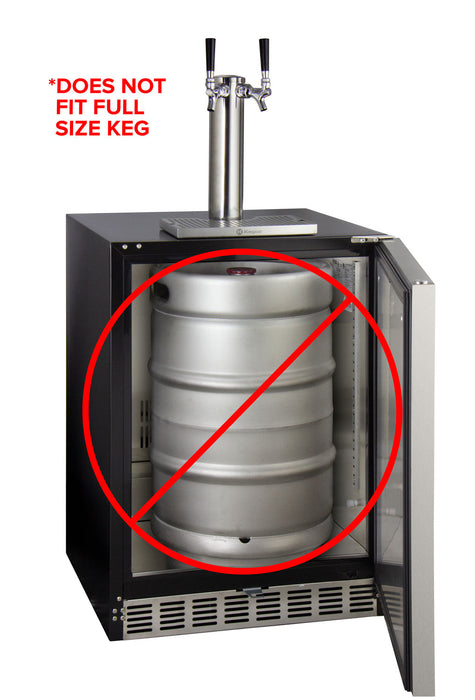 Kegco 24" Built-In ADA Kegerator With Premium Dispense Components