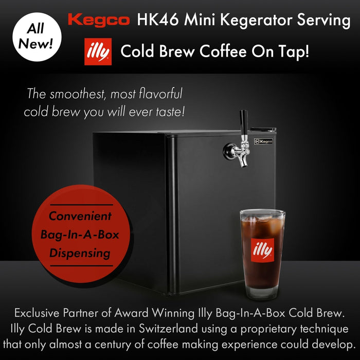 Kegco 17" Countertop Nitro Cold Brew Coffee Single Tap Kegerator