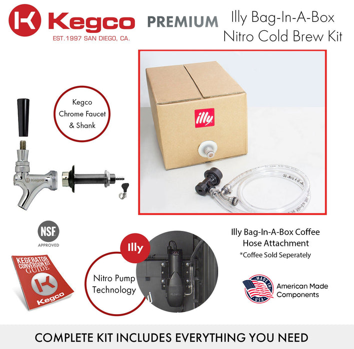 Kegco 17" Countertop Nitro Cold Brew Coffee Single Tap Kegerator