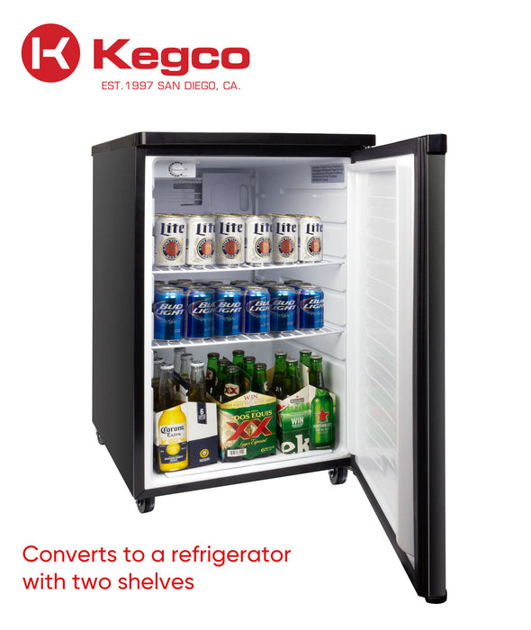 Kegco - 20" Single Tap Black Kegerator