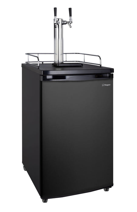 Kegco - 20" Dual Tap Black Kegerator