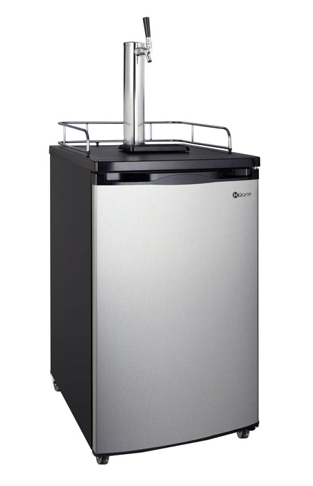 Kegco 20 Single Tap Freestanding Kegerator with Stainless Steel Door