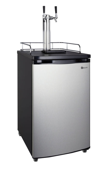 Kegco 20 Dual Tap Full-Size Kegerator with Stainless Steel Door