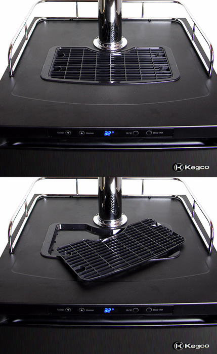 Kegco 24 Triple Tap Black Stainless Steel Digital Kegerator With Keg (K309X-3K)