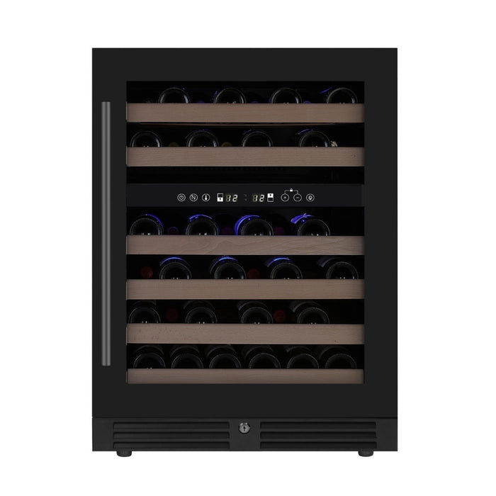 Kings Bottle 24 Inch Under Counter LOW-E Glass Door Dual Zone Wine Cooler