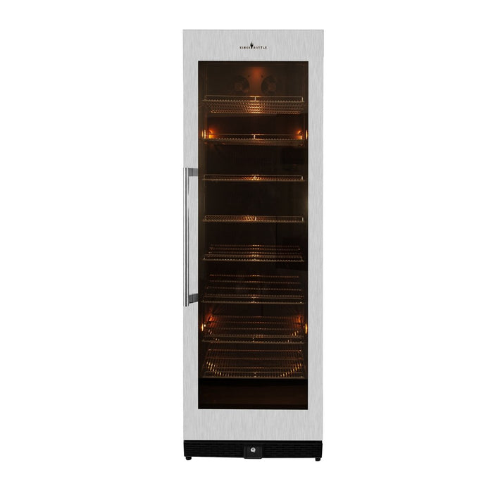 Kings Bottle 164 Bottle Large Wine Refrigerator With Glass Door