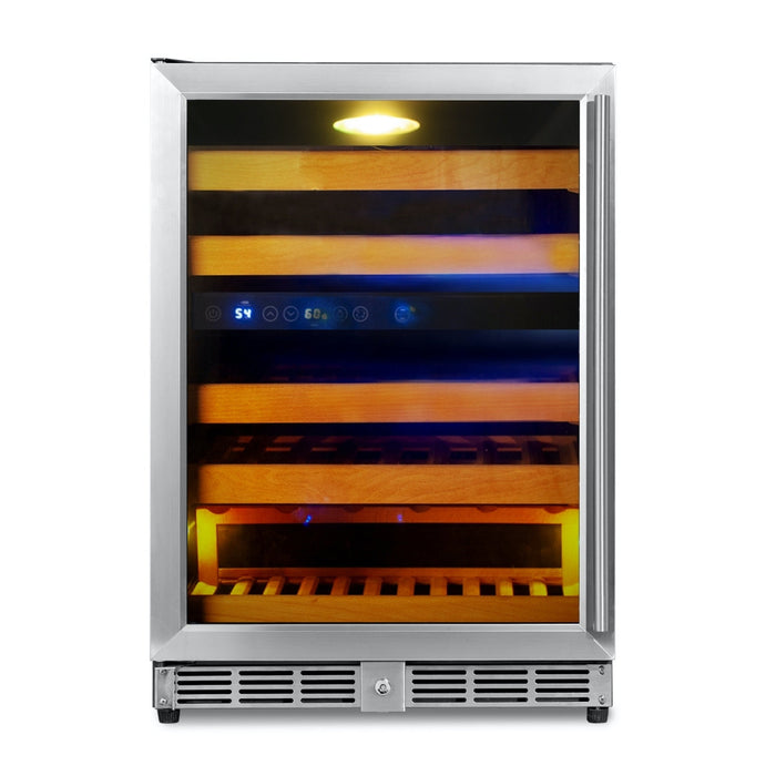 Kings Bottle 44 Bottles 24 Inch Under Counter Dual Zone Wine Cooler Drinks