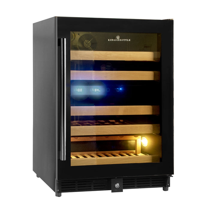 Kings Bottle 44 Bottles 24 Inch Under Counter Dual Zone Wine Cooler Drinks