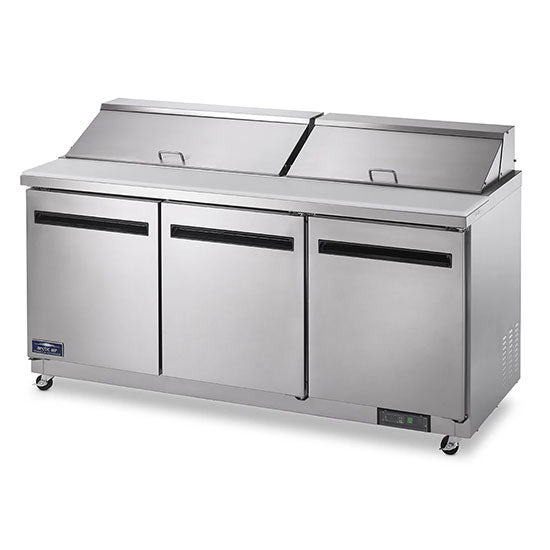 Arctic Air AMT72R | 72" Wide 3 Door Mega Top Sandwich Prep Table