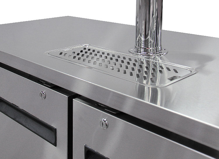 Kegco 72" Triple Tap Built-In Commercial Kegerator NSF Compliant and ETL Sanitation Listed