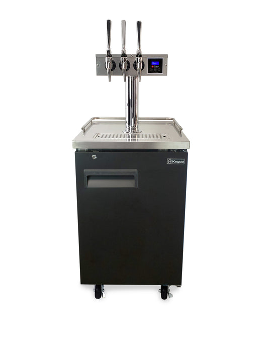 Kegco Triple Faucet Hot Draft Nitro Coffee Keg Dispenser