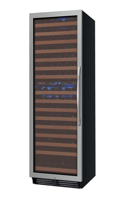 Allavino 24" Wide FlexCount II Tru-Vino Technology 172 Bottle Dual Zone Stainless Steel Wine Refrigerator