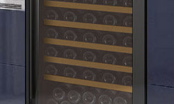 Allavino 47" Wide FlexCount II Tru-Vino 112 Bottle Three Zone Black Side-by-Side Wine Refrigerator