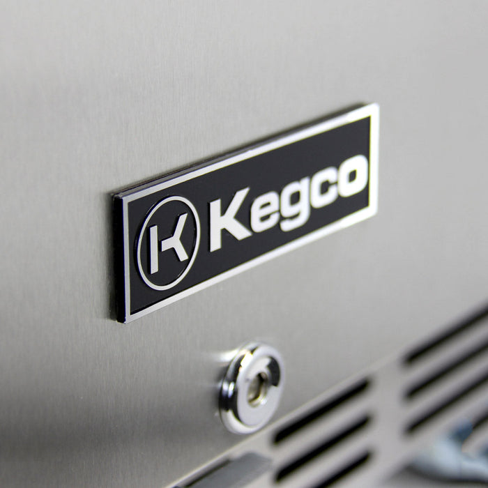 Kegco 24 Triple Tap Built-In Stainless Steel Kegerator With Digital Controls