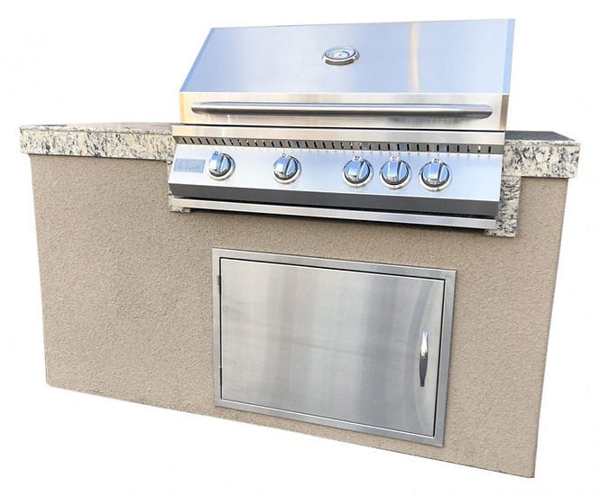 KoKoMo Grills 5ft Maldives Outdoor BBQ Island Kitchen