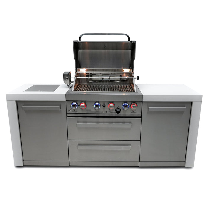 Mont Alpi 400 Deluxe BBQ Grill Island - MAi400-D