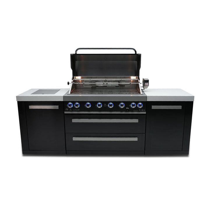 Mont Alpi 805 Black Stainless Steel BBQ Grill Island - MAi805-BSS