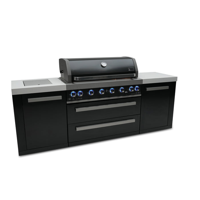 Mont Alpi 805 Black Stainless Steel BBQ Grill Island - MAi805-BSS