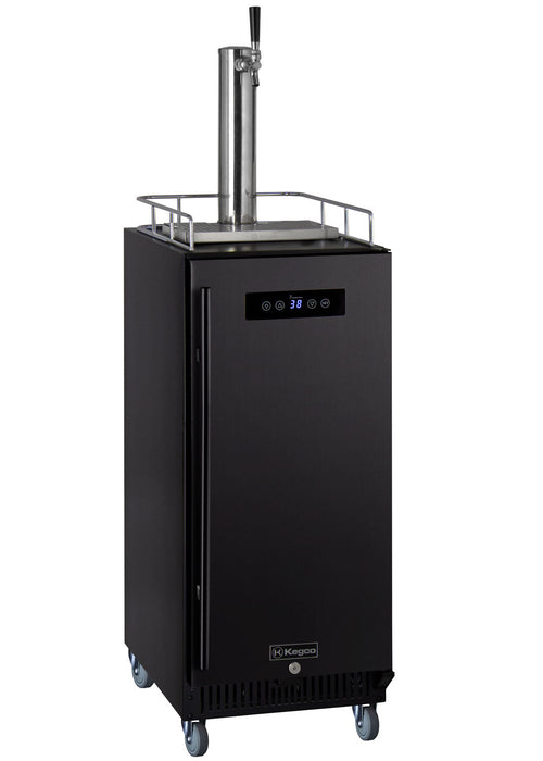 Kegco 15 Commercial Kegerator Compact Beer Dispenser With Black Door