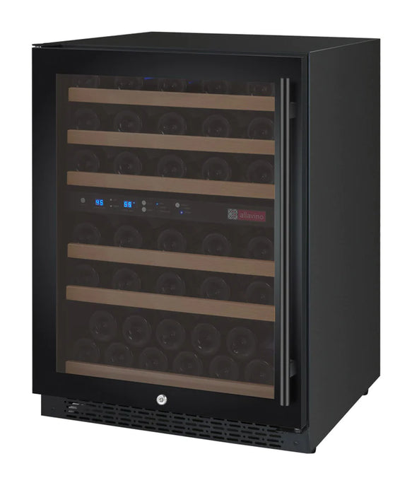 Allavino 24" Wide FlexCount II Tru-Vino 56 Bottle Dual Zone Wine Refrigerator