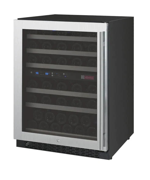 Allavino 24" Wide FlexCount II Tru-Vino 56 Bottle Dual Zone Wine Refrigerator