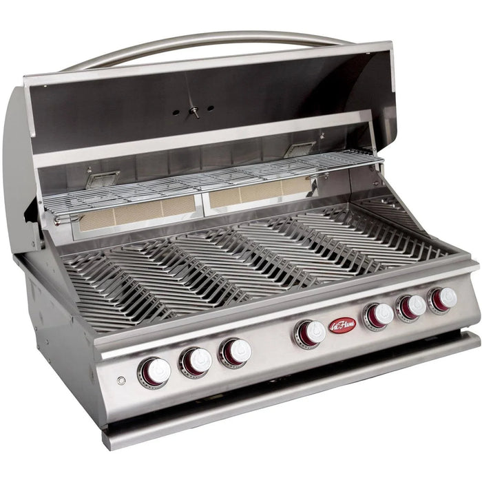 Cal Flame BBQ Built In Grill P5 Burner with Lights, Rotisserie & Back Burner BBQ19P05