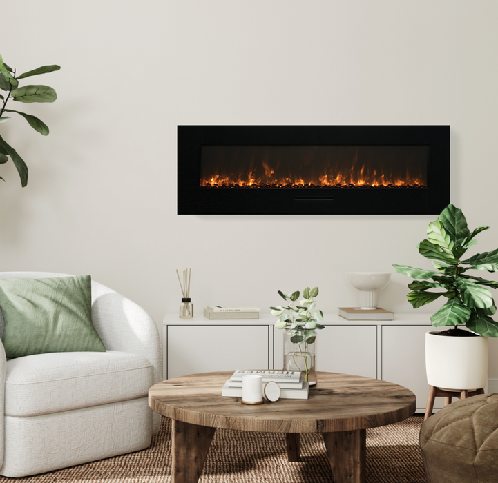 Amantii - Wall Mount / Flush Mount Smart Wifi Enabled Electric Fireplace