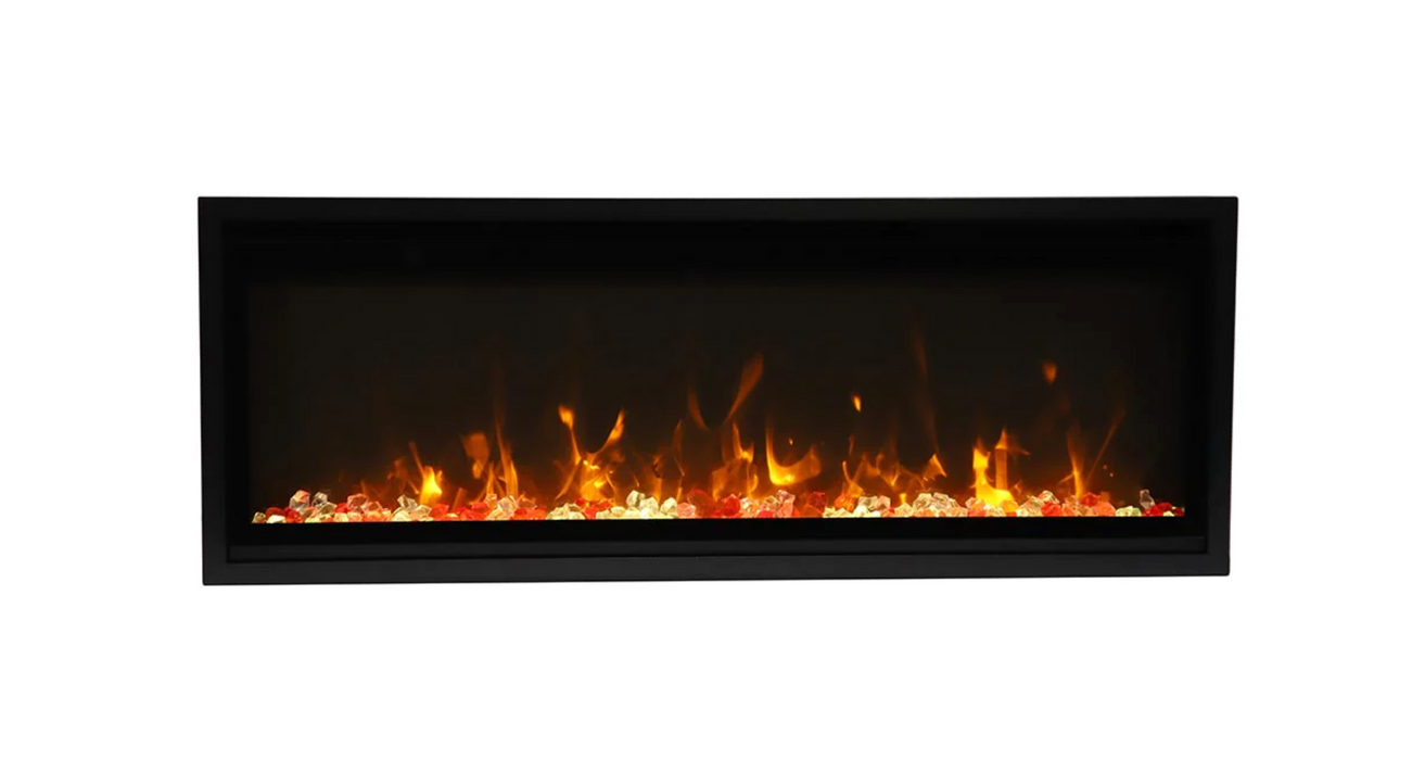 Amantii - Symmetry Xtra Slim Smart Wifi Enabled Electric Fireplace