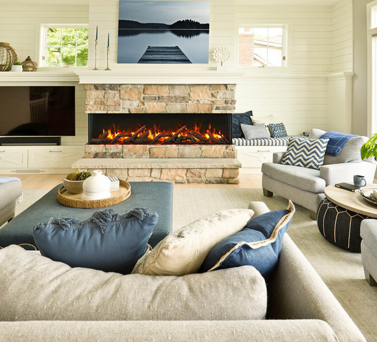 Remii - Bay Slim Built-In Electric Fireplace