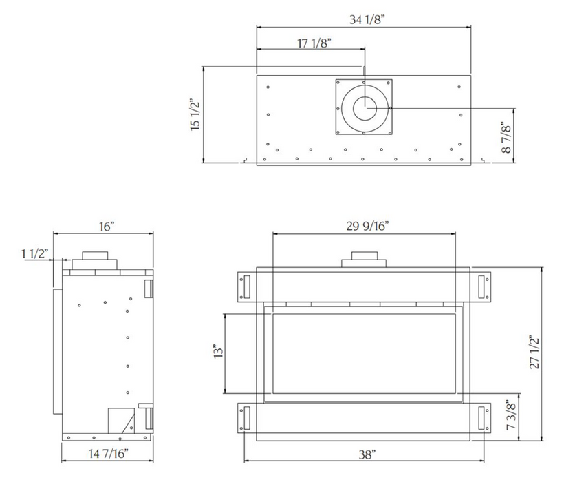 Sierra Flame - Newcomb 36 Direct Vent Linear Gas Fireplace